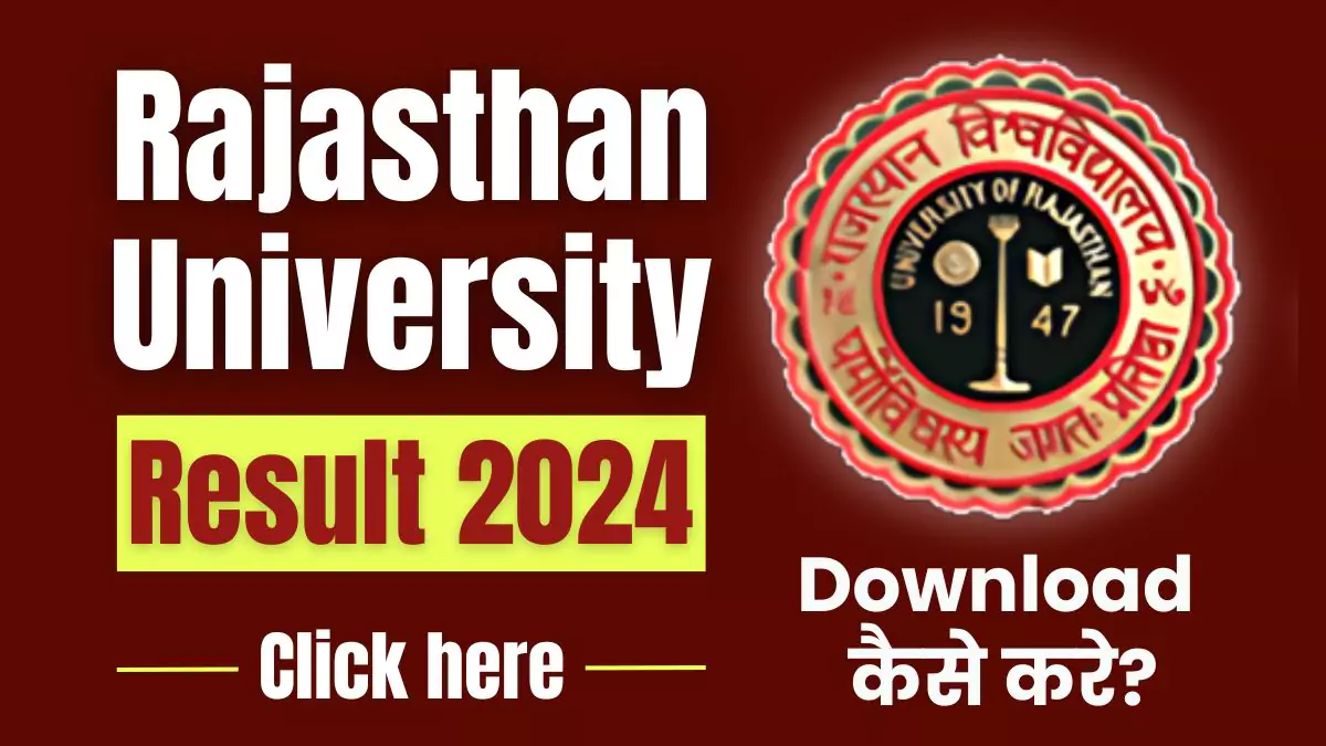 result.uniraj.ac.in Rajasthan University Result 2024