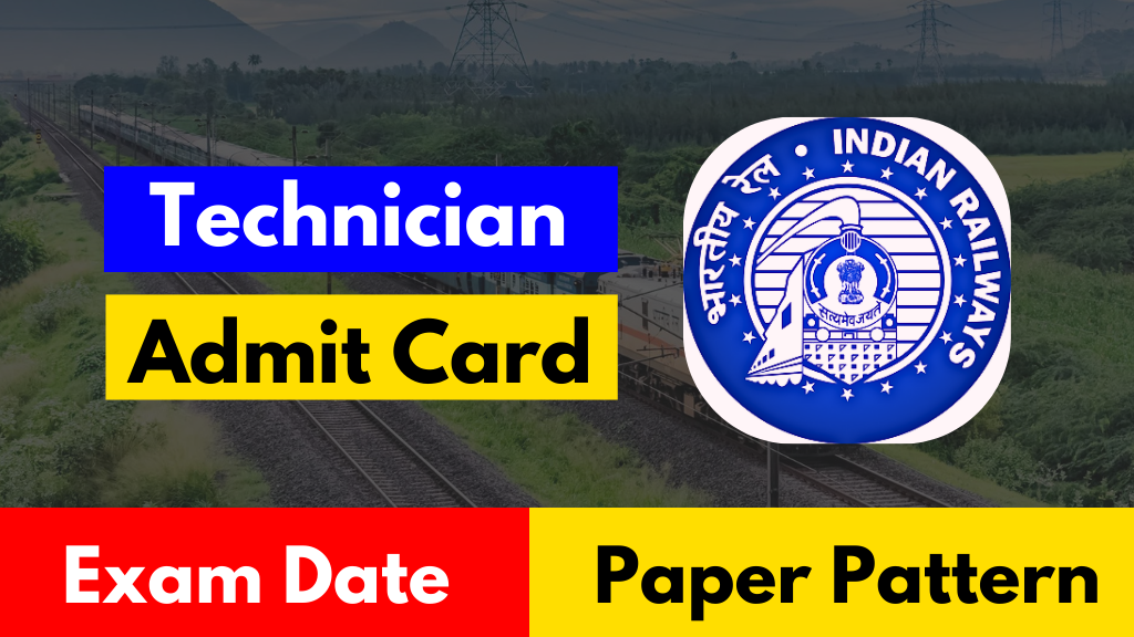 RRB Technician Admit Card