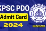 KPSC PDO Hall Ticket